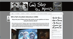 Desktop Screenshot of cantstopthemovies.com