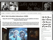 Tablet Screenshot of cantstopthemovies.com